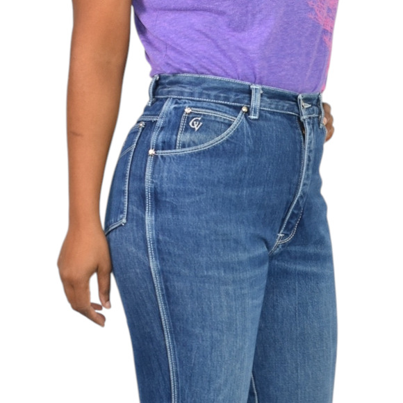 Vintage Gloria Vanderbilt Jean High Waist Straight Blue 80s Murjani Signature 27 - Picture 10 of 16